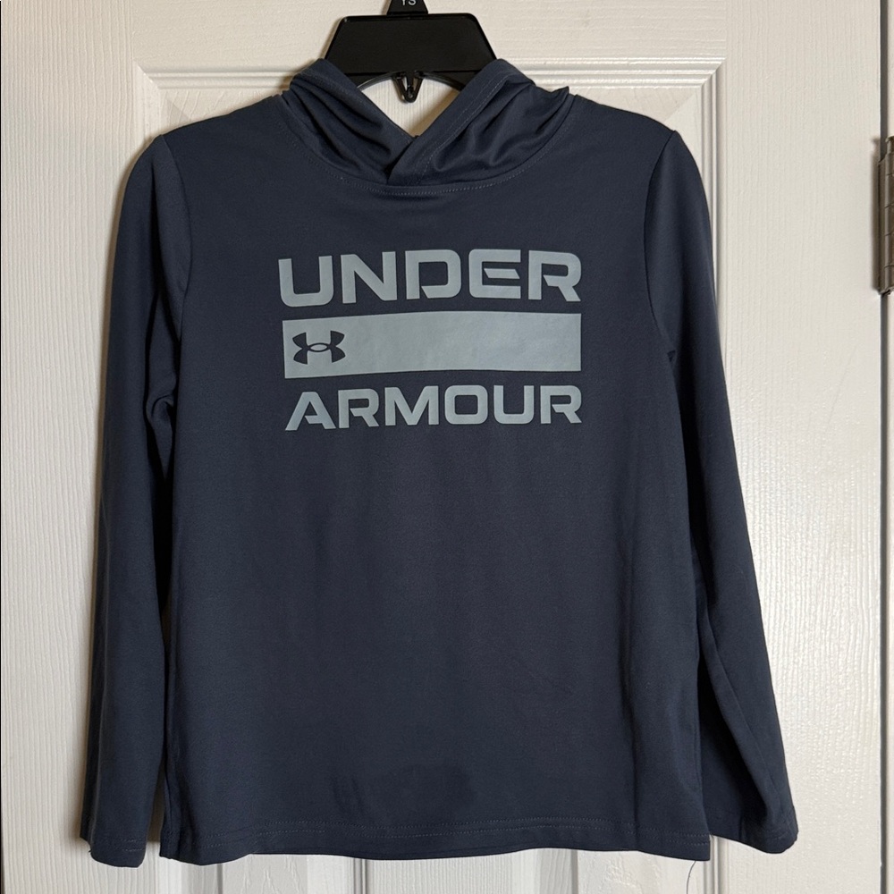 Under Armour Dark Blue long sleeve with hood.